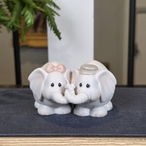 Precious Moments Noah's Ark Elephants "Two By Two" Figurine #530131 1992 Enesco